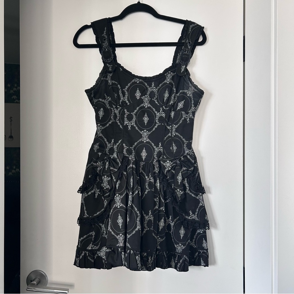 Lip Service Blacklist Jardin Noir Mini Dress Sz M